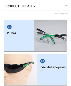 แว่นตาป้องกันสำหรับเล่นกีฬาแว่นตานิรภัยกันฝุ่นกันทรายใช้ในการก่อสร้าง - Product Image 5