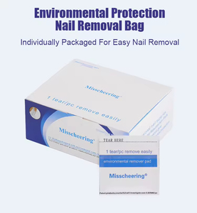 Individually Wrapped Nail Polish Remover Pads Eco Nail Removal Wipes for Fast Clean Manicure Soak Off - Product Image 6