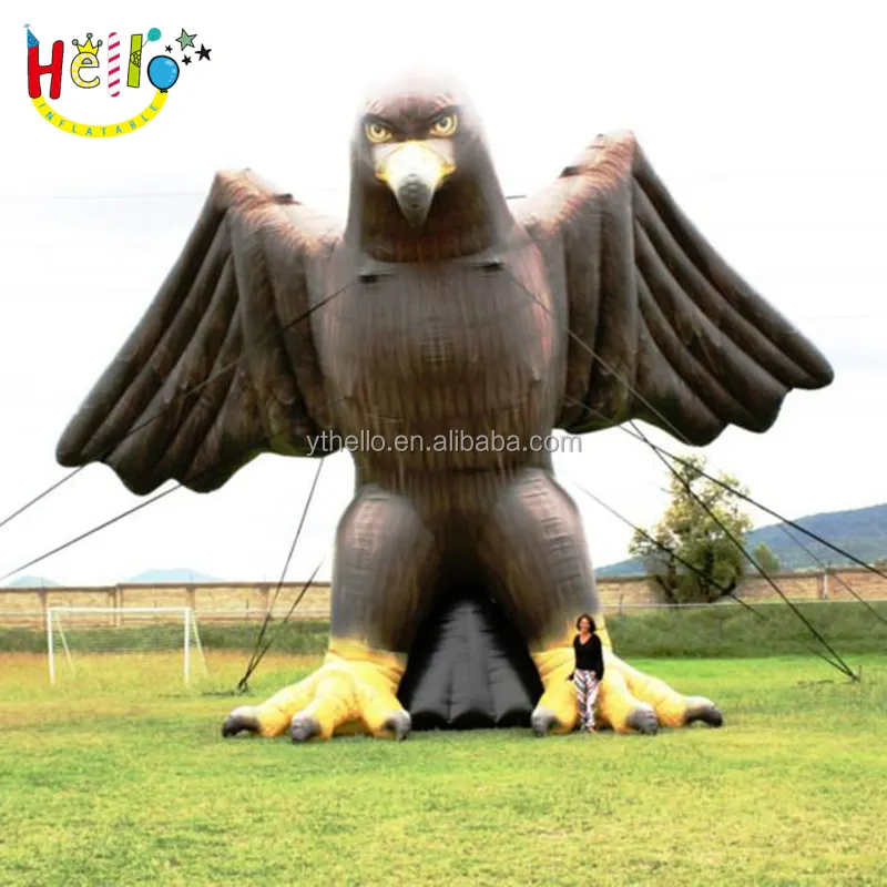 Mascote dos desenhos animados decorado produto inflável evento inflável gigante águia