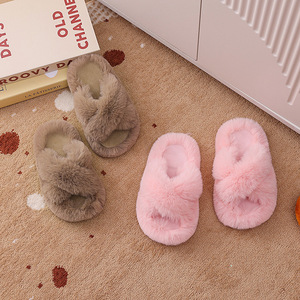 Best New Products of PVC Sole Slippers for Children Plush Boys and Girls Baby Cotton Slippers With High Quality Custom - Product Image 2
