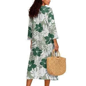 Green Tropical Dress - 2025 New Design Boho Maxi Green Tropical Dress - 2025 New Design Boho Maxi