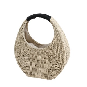 <span class=keywords><strong>2023</strong></span> paille sac de plage nouvelle niche main français tressé femme plage vacances sac de plage main portant petit sac - Product Image 5