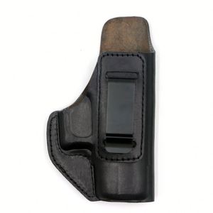 Funda Táctica Universal para Pistola de Cuero Genuino con Clip de Liberación Rápida para Cinturón, para Mano Derecha/Izquierda, Color y Logotipo Personalizables - Product Image 1