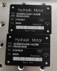 Motor hidráulico de desplazamiento variable enchufable R909610608 A6VE80HZ3/63W-VAL020B A6VE80HZ3 A6VE - Product Image 1