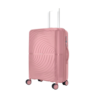 Ensemble de bagages incassables en PP, 4 pièces, valises rigides à roulettes, légères, résistantes à l'eau, grande capacité, pour voyage