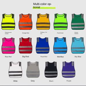Gilet di sicurezza per bambini personalizzato ad alta visibilità uniforme di sicurezza per bambini gilet di sicurezza geometra gilet riflettente per bambini - Product Image 6