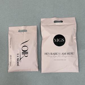 Personalizado impreso negro Poly Mailer mensajero plástico post embalaje compras Portátil Bolsa de correo con asa bolsas de <span class=keywords><strong>paquete</strong></span> para postal - Product Image 6