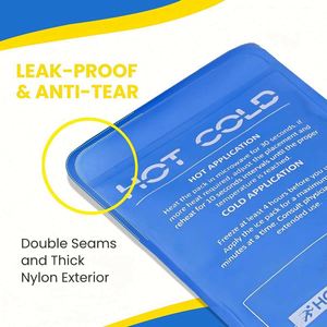 Soft Reusable Flexible Dual Temperature Hot/Cold <b>Gel</b> <b>Ice</b> <b>Packs</b> for Injuries Muscle Pain Relief-2 Rehabilitation Therapy Supplies - Product Image 3