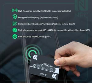 MIFARE DUOX NFC <span class=keywords><strong>RFID</strong></span>汽车钥匙卡EV充值卡，用于带有IATF16949证书的卡安全 - Product Image 4
