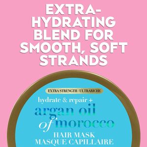 <strong>OGX</strong> Extra Strength Hydrate Repair + Argan <strong>Oil</strong> of Morocco <strong>Hair</strong> Mask Deep Moisturizing Conditioning Treatment , Citrus, 6 Ounce - Product Image 6