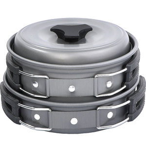 <span class=keywords><strong>Set</strong></span> di Pentole da Campeggio Portatile in Alluminio per 1-2 Persone con Padella per Arrampicata e Escursioni - Product Image 1