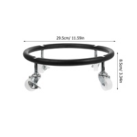 Chariot à bouteilles de gaz XDRD moderne en acier inoxydable 201, verrouillable, avec roulettes pivotantes à 360°, conception détachable pour le stockage de GPL en cuisine