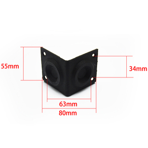 Coins En Plastique à <span class=keywords><strong>Angle</strong></span> Droit Arrondi Protecteur Amplificateur de Guitare Scène Armoires Accessoires Remplacement Noir - Product Image 6