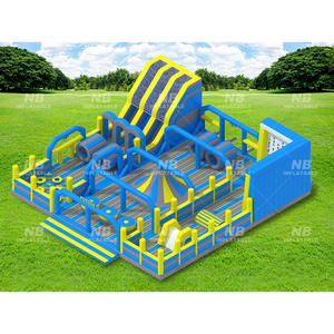 Outdoor Playground Inflatable Amusement Park Fun Theme City Inflatable Theme Park Inflatable <b>Trampoline</b> Park Outdoor Playground - Product Image 1