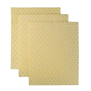 High Absorbency Hazardous Chemical Absorbent Pads Dimpled Sheets For Laboratory Absorbency