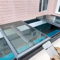 Guangmai Série GM-366 – Cadre de lanterneau basculant en alliage d'aluminium 6063-T5 de haute qualité, conception à charnières, sur mesure, résistant au vent