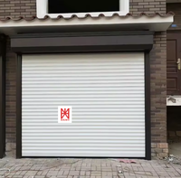 Porte de garage à enroulement en alliage d'aluminium blanc, antivol et durable, pour atelier et entrepôt
