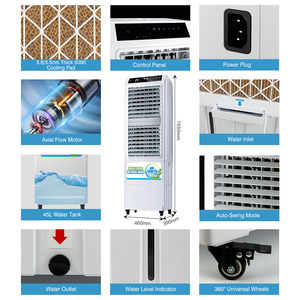 Enfriador de Aire Evaporativo General de 220V para Casa/Habitación, de Plástico, con Enfriamiento por Aire - ¡Oferta! - Product Image 5