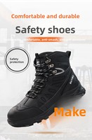 Chaussures de sécurité d'hiver respirantes pour hommes, anti-choc, avec embout en acier et résistantes à la perforation, pour semelles souples, modèle transfrontalier