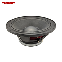 Haut-parleur médium Yinbart 6,5 pouces en métal et caoutchouc, 8 ohms, 100-300W, unité de woofer audio pour PA, audio automobile, pièces OEM ODM