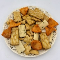 Camilan Asia Asli Kerupuk Beras Jepang Senbei Asin Panggang dalam Kemasan Semi-Lunak Merek Hanwei 7.5KG Kemasan Besar
