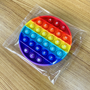 Giocattoli Sensoriali ABC <span class=keywords><strong>Pop</strong></span> in Silicone con Lettere e Numeri, Piccole Bolle Rotonde, Gioco Educativo di Matematica per l'Apprendimento dei Bambini - Product Image 6