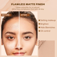 Nouvelle poudre compacte pour le visage Private Label Palette de poudre de presse imperméable à l'eau de finition longue durée pour toutes les peaux