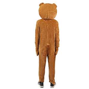 Costume de mascotte ours en peluche pour adulte, unisexe, intégral, avec étiquette et marqueurs pour événements et promotions - Product Image 5