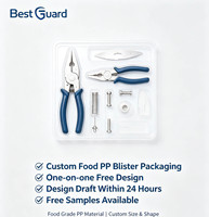 Custom Blister Pack for Needle Nose Pliers Transparent Vacuum Form Plastic Blister Retail Display Package
