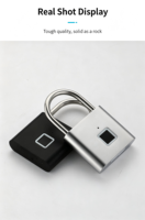 Mini cadenas intelligent à empreintes digitales rechargeable par USB, portable, pour bagages, portes, casiers et armoires