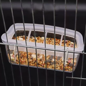 Boîte alimentaire en plastique écologique anti-éclaboussures pour <span class=keywords><strong>oiseaux</strong></span> Mangeoire à l'épreuve des perroquets Tasse à nourriture pour <span class=keywords><strong>oiseaux</strong></span> Bol <span class=keywords><strong>suspendu</strong></span> <span class=keywords><strong>Abreuvoir</strong></span> multi-grille - Product Image 4