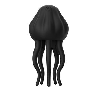 Vibrador Doméstico Jellyfish Trainer 121x60x60mm Negro Rojo USB Recargable Impermeable Vibración Juguete Sexual para Adultos - Product Image 3