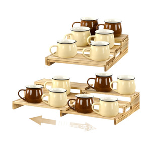 Wooden Kitchen <b>Storage</b> <b>Rack</b> 3 Floors Expandable Countertop Organizer For Coffee Cups Condiment <b>Bottles</b> - Product Image 4