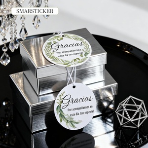 Etiquetas de Agradecimiento Personalizadas en Español con Cuerdas para Colgar, Material de Papel para Regalos y Compras - Product Image 6