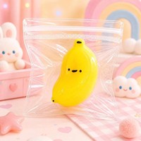 Jouet anti-stress créatif et mignon en caoutchouc thermoplastique, style argile, en forme de boule de riz à jaune d'œuf, à presser et à écraser