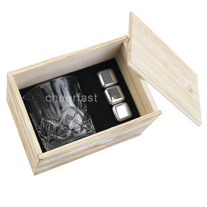 Tốt Nhất Bán Cấp Thực Phẩm Không Gỉ <span class=keywords><strong>Ice</strong></span> <span class=keywords><strong>Cubes</strong></span> Với Kính Thiết Lập Chất Lượng Tốt Whiskey Món Quà Thiết Lập Với Coaster Cho Người Yêu Rượu Vang Của - Product Image 3