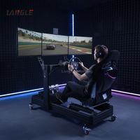 Simulador de Movimiento, Perfil de Aluminio 4080, Soporte de Carreras de 3 Pantallas, Soporte para Volante y Asiento, Silla de Simulación de Carreras, Plataforma de Simulación DIY