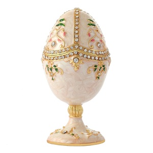 Bán Hot Handlecraft Egg Shape Kim Loại Hộp Đồ Trang Sức (QF3388) - Product Image 2