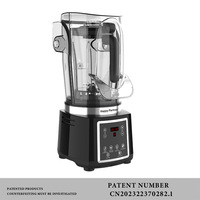 Mixeur de table à vitesse variable Happy Partner en acier inoxydable pour smoothies, jus et aliments – Mixeur électrique de cuisine