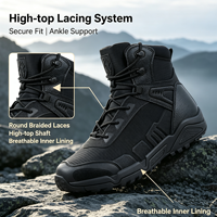 Bottes légères, respirantes et résistantes à l'usure, personnalisables avec logo OEM/ODM, vente en gros, pour entraînement sur le terrain et patrouille.