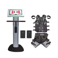 Rompi EMS Profesional untuk Pelatihan, Setelan EMS Nirkabel dengan Elektroda Tekstil