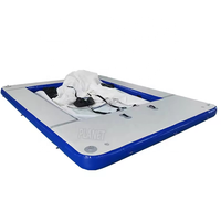 Plateforme flottante gonflable personnalisée pour yacht, piscine de natation en mer avec filet
