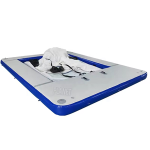 Plateforme flottante gonflable personnalisée pour yacht, <span class=keywords><strong>piscine</strong></span> de natation en mer avec filet - Product Image 6