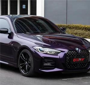Film de protection de peinture de carrosserie de voiture ECO Film Luxury TPU 7,5 mil brillant auto-réparant changeant de couleur anti-rayures (Violette de Venise) - Product Image 2