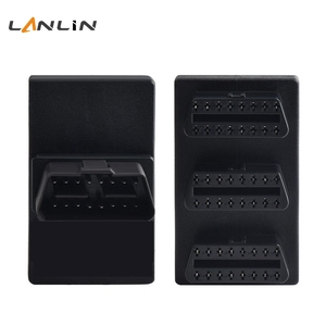 Adaptateur MINI OBD2 16 broches, 1 mâle centré vers l'extérieur vers 3 connecteurs femelles, 1 vers 3 - Product Image 1