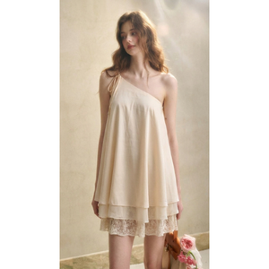 Ready To Ship Women's Fashion One Shoulder Mini <b>Dress</b> Casual Party <b>Dress</b> Custom Design OEM ODM Wholesale Supplier - Product Image 1