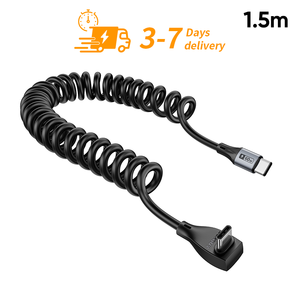 Ready to Ship SUNGUY CE Certified 1.5m 60W <b>USB</b> <b>C</b> Fast <b>Charging</b> <b>Cable</b> Retractable Data <b>Cable</b> for Mobile Phone Laptop Car - Product Image 1