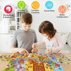 Puzzle personnalisé de 1000 pièces en papier gris pour adultes, paysage, haute difficulté, jouet, modè<span class=keywords><strong>le</strong></span> GSDZ, emballage en boîte couleur - Product Image 4