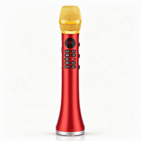 Microphone sans fil OEM avec moniteur/écran, microfono inalambrico profesional, système de haut-parleurs de karaoké Yin pour mobile
