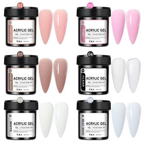 Gel de construction pour ongles en polygel de 150 ml, marque privée, <span class=keywords><strong>extension</strong></span> rapide, vernis blanc, rose, transparent, <span class=keywords><strong>semi</strong></span>-<span class=keywords><strong>permanent</strong></span>, gel UV pour salon - Product Image 3
